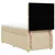 Vidaxl Box spring postelja z vzmetnico krem 80x200 cm blago