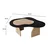 Hanah Home Klub sto Melted, 105x35x65 cm, Bež-crni