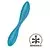 Vibrator G-Spot Flex 1, 19.5cm, Plavi