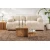 Hanah Home Klub sto Harmony, 80x40x40cm, Braon