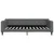 Vidaxl Raztegljiva postelja temno siva 100x200 cm blago