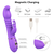 Paloqueth Thrusting & Vibrating Rabbit Vibrator Purple
