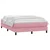 Vidaxl Box spring postelja z vzmetnico roza 160x210 cm žamet