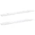 Polica na zidu s policom 2 pcs Bijeli mramor 100 x 9 x 3 cm