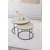 Hanah Home Milas set klub stolova, crna / travertin