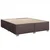 Vidaxl Box spring postelja z vzmetnico temno rjava 180x200 cm blago