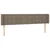 Vidaxl LED posteljno vzglavje taupe 183x16x78/88 cm blago