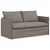 vidaXL Kavč Taupe 195 x 82 x 85 cm Kovina