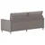 vidaXL Kavč Taupe 196 x 81 x 87,5 cm Blago