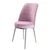Hanah Home set trpezarijskih stolica Dexa 6 kom, roze tkanina Babyface, hromirane metalne noge