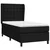 Vidaxl Box spring postelja z vzmetnico črn 90x190 cm blago