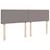 Vidaxl Box spring postelja z vzmetnico taupe 180x200 cm blago