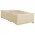 vidaXL vidaXL Box spring postelja z vzmetnico krem 90x200 cm blago, (21291921)