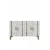 Hanah Home komoda Ilay 120, 120 cm, hrast Sapphire / bela / zlatna
