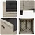 Vrtna stolica 2 pcs Svijetlo siva i tamno siva 56 x 60 x 112 cm