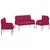 Setovi sofa 3 pcs Vinska crvena 115 x 56 x 80 cm Šperploča