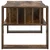 Kava Stol Dimljeni hrast 92 x 49,5 x 45 cm Konstruirano drvo