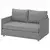 FRIDHULT Sofa ležaj, Knisa svetlosiva