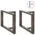 Noge za klub stolić T-oblika 2 kom Crne 70x25x(42-43) cm Čelik