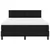 Vidaxl Postelja boxspring z vzmetnico Črna 160 x 200 cm blago