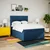 vidaXL vidaXL Box spring postelja z vzmetnico modra 140x200 cm blago, (21309855)