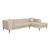 Atelier del Sofa Ugaona garnitura Como Eco, 270 cm, Bež
