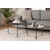 Hanah Home Set klub stočića Mandy, 2 komada, 80x51x80, 60x41x60 cm, Antracit