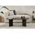 Hanah Home Klub sto Sable, 119x40x60 cm, Crni