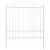 Vrtna Ograda 6 pcs Bijelo 170 x 215 cm Čelik s prahom premazan