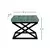 Atelier del Sofa Tabure 50x42x40cm, Crno-Zeleno