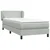 Box Spring krevet s madracem svijetlo sivi 80x210 cm baršun