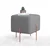 Atelier del Sofa Tabure 40x42x40cm, Sivo