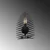 OPVIQ Vall Lamp zidna lampa crne boje Leaf 15321