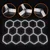 LED prigušiva stropna svetiljka HEXAGON LED/570W/85-265V 5000K CRI 90 IP54 bela