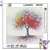 shumee Ob_M_6 - Diamantna slika 30x30 - Narava, Drevo
