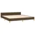 Vidaxl Posteljni okvir brez vzmetnice temno rjav 180x200 cm blago