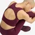 Modrček adidas by Stella McCartney Training Crop Top Maroon M
