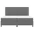 Vidaxl LED Box Spring Postelja Svetlo siva in bela. 200 x 200 cm