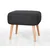 Atelier del Sofa Tabure 50x43x42cm, Tamnosivo