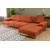 Atelier del Sofa Ugaona garnitura Mustang Narandžasta