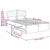 Vidaxl Konstrukcija postelje s predalom Dimljeni oreh 120 x 190 cm