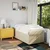 Vidaxl Box spring postelja z vzmetnico krem 80x200 cm blago