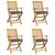 Sklopiva stolica s jastukom 4 pcs Siva 49 x 57,5 x 92 cm