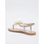 Trendyol Shoes Ženske sandale TAKSS25SD00008, Zlatne boje