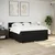 Vidaxl Box spring postelja z vzmetnico črna 180x200 cm blago