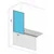 REA-K7390 - Staklena pregrada za kadu LAGOS 140x80 cm crna/prozirna