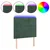 Vidaxl vidaXL Vzglavje postelje z LED diodo temno zeleno 80x5x118/128 cm žametno