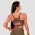 GymBeam Sportski grudnjak Cut-Out Olive