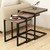 Decortie Pomožne mize Nesting Table - Ege - Walnut Kostanjeva
