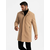 Ombre Structured fitted coat for men with high collar - light brown